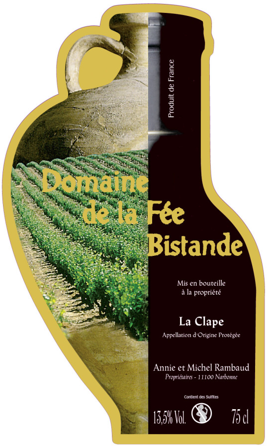 Vins - Aoc La Clape Domaine De La Fee Bistande Rouge 2017