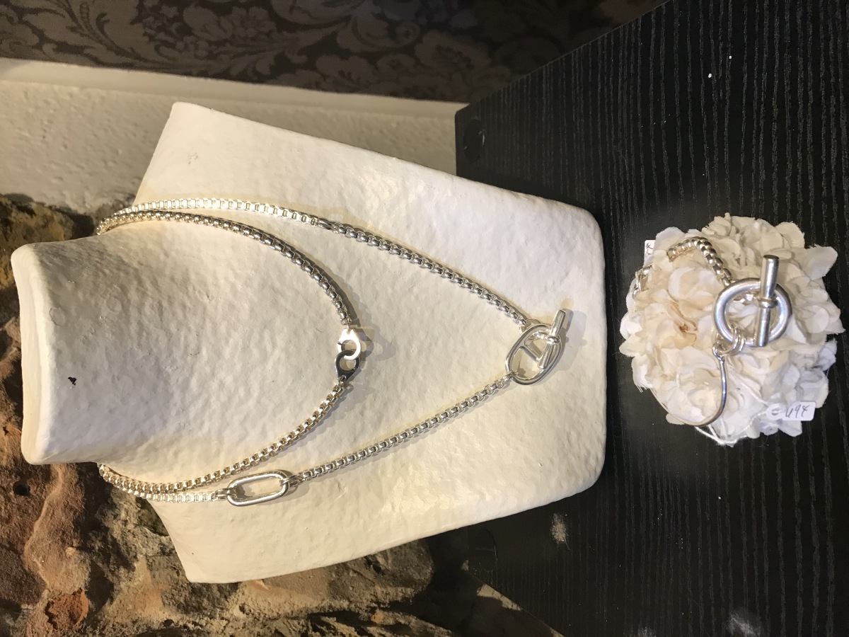 Bracelets, Joncs - Bracelet Semi Rigide , Chaine