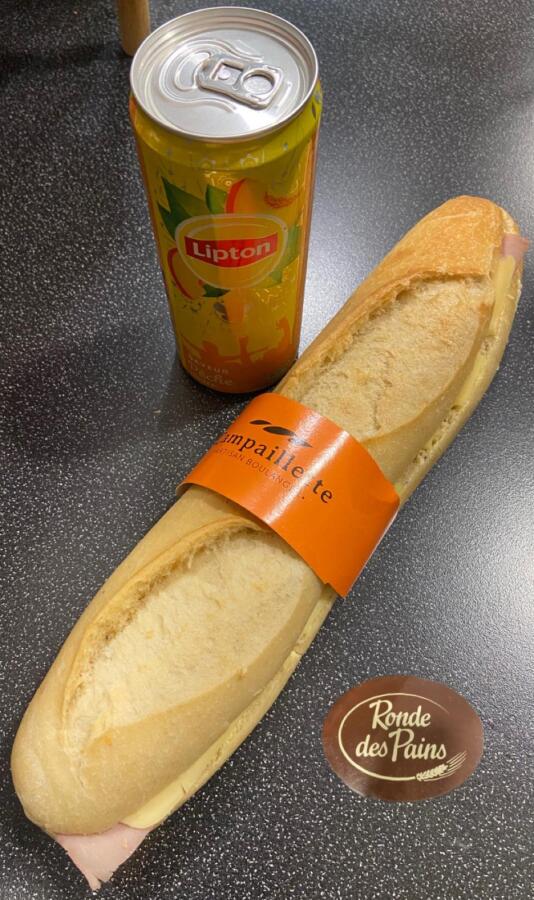 Formule Repas - Sandwich Jambon Emmental Boisson 33cl
