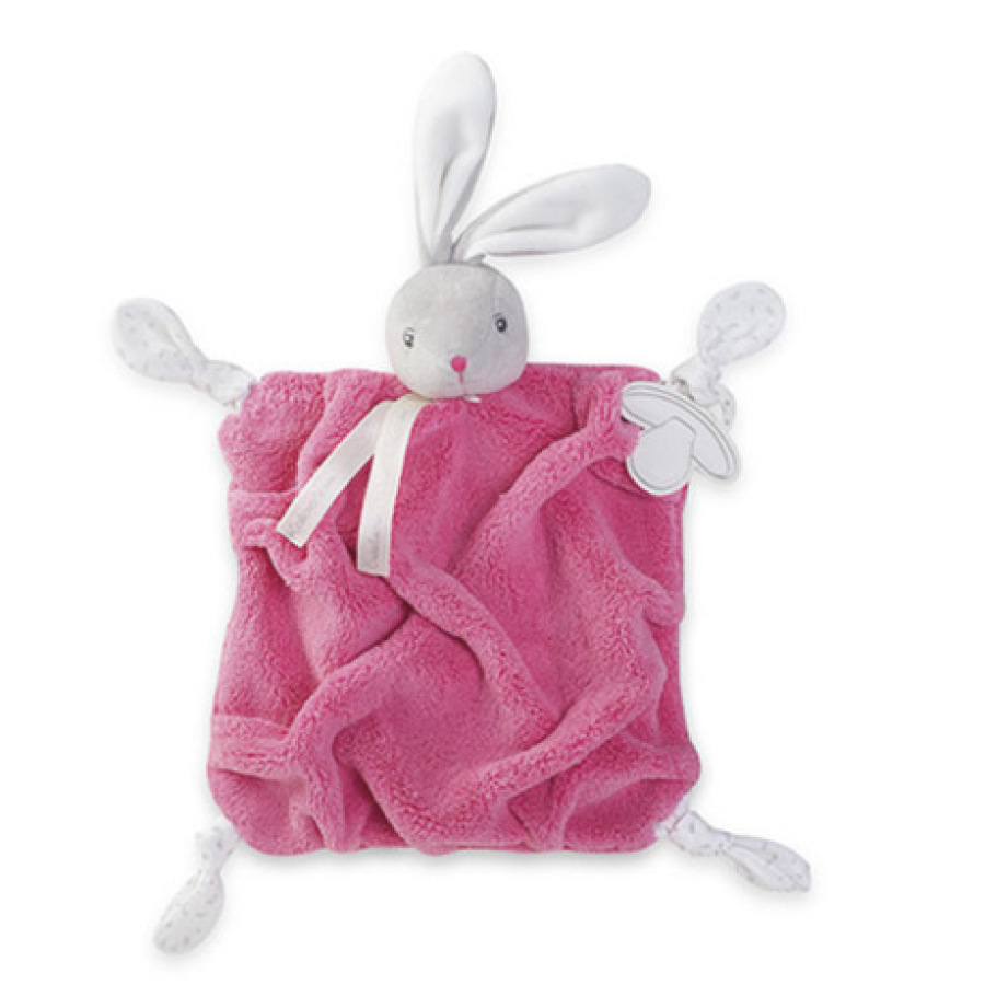 Doudous Et Peluches - Doudou Lapinou Framboise - Plume