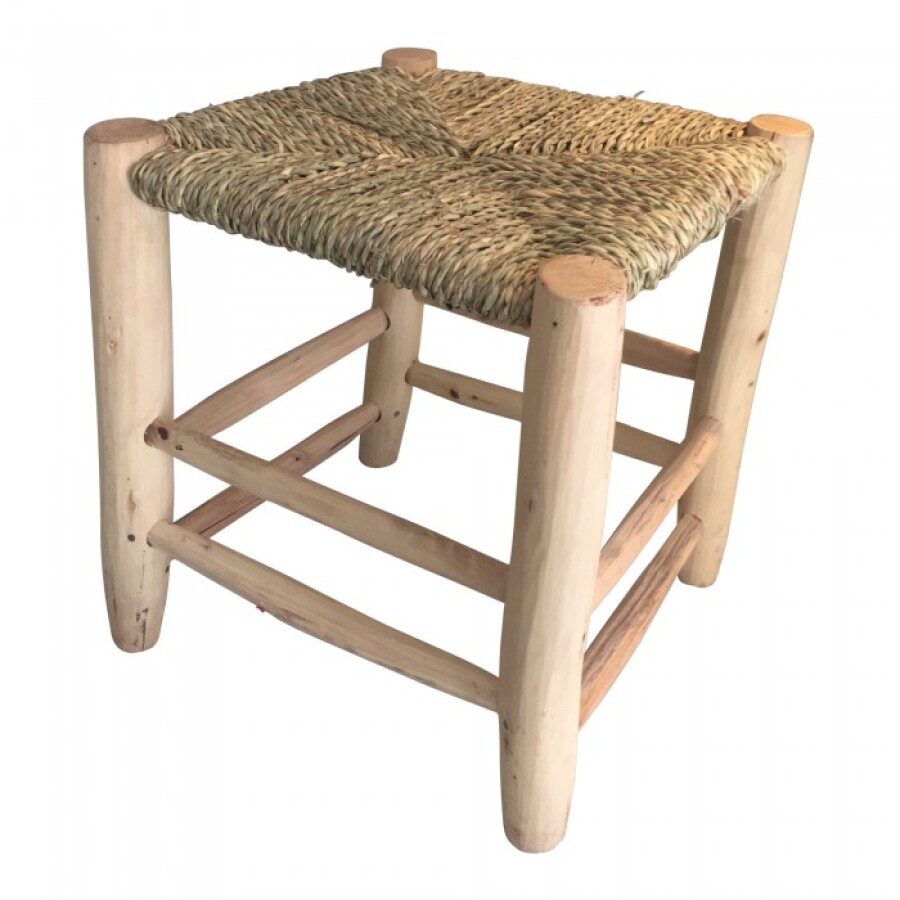 Assise - Tabouret En Paille