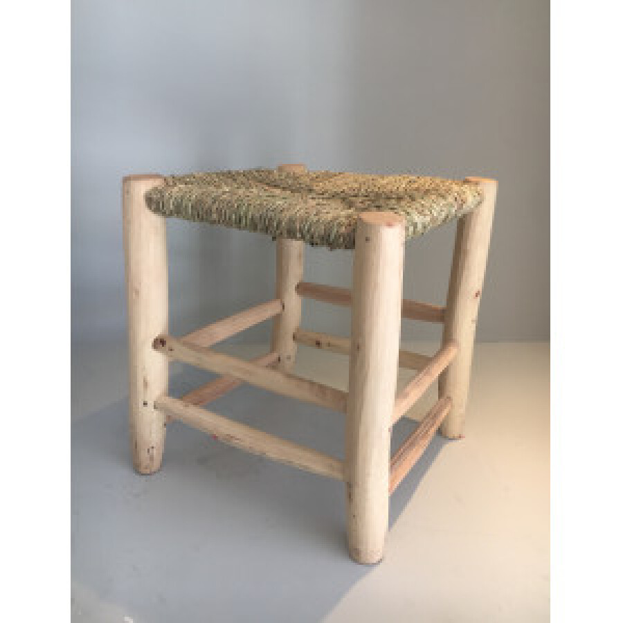Assise - Tabouret En Paille