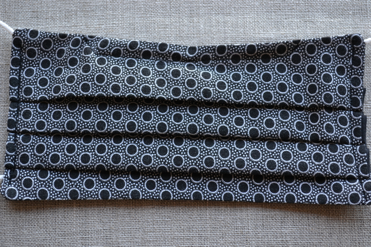 Masque Adulte Noir à pois