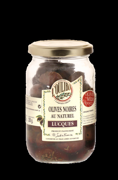 Olives Noires au Naturel - Lucques