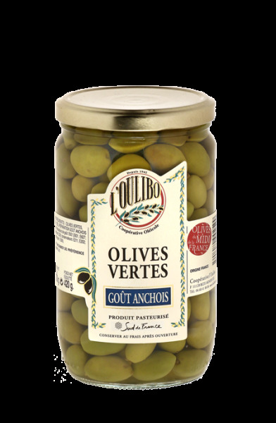 Olives Vertes - Goût Anchois
