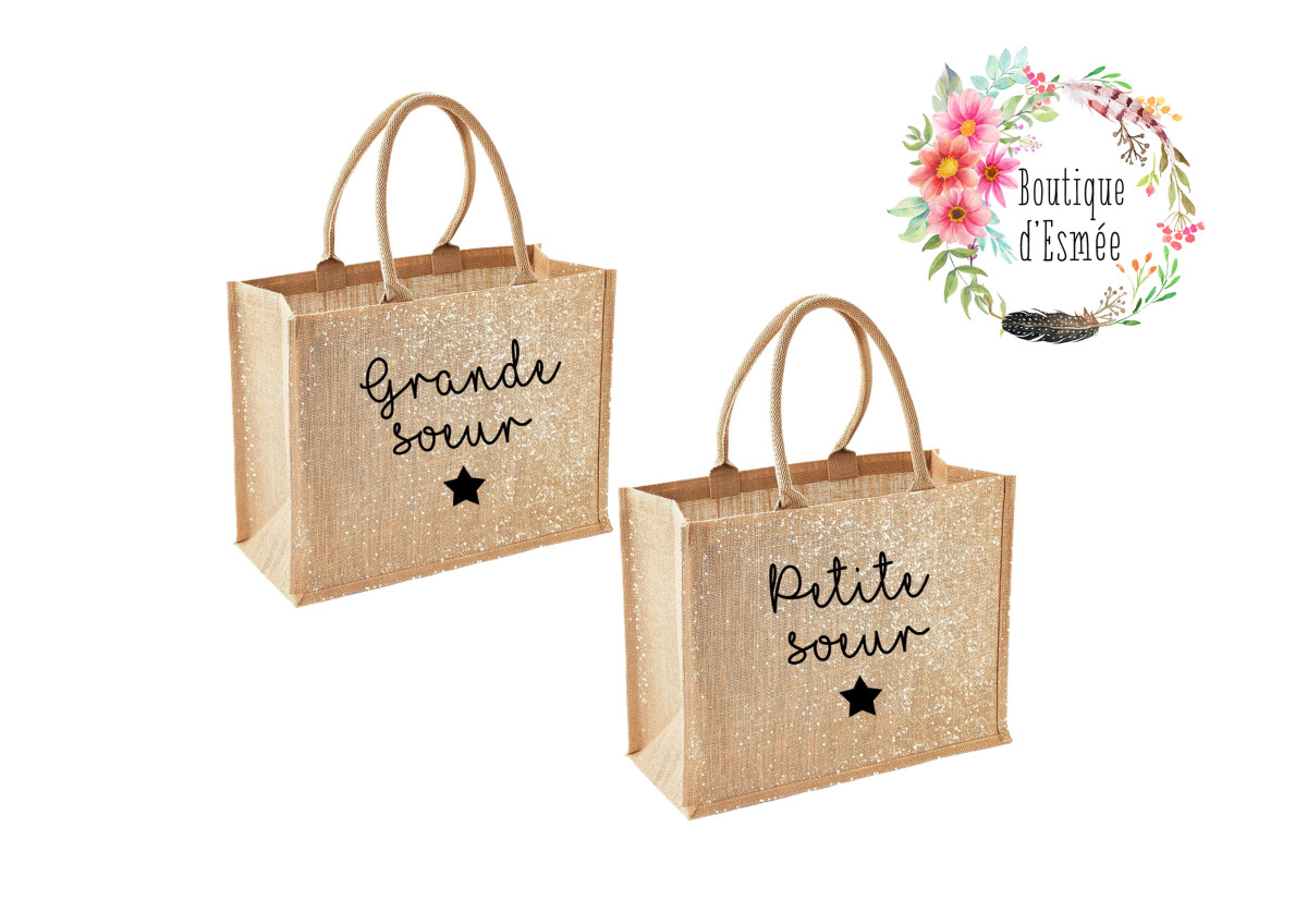 Sac En Jute Enfant - Duo Sacs En Jute Pour Enfant.