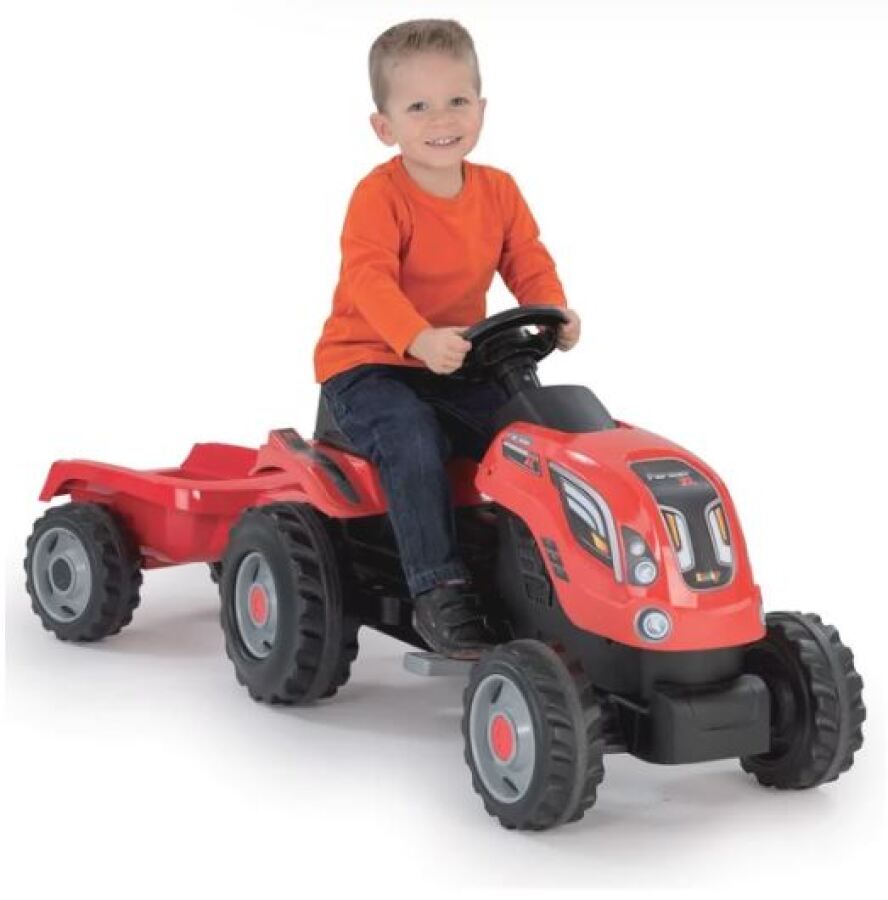 Jeux D Exterieurs - Tracteur Farmer Xl Rouge/remorque
