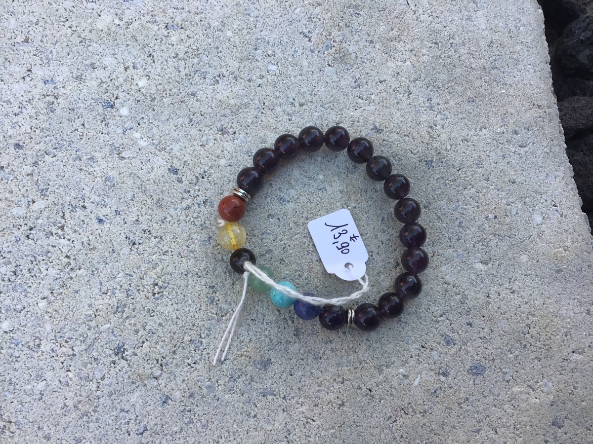 Bracelet  - Bracelet Améthyste 7 Chakras 